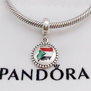 Pandora SUDAN Flag Pendant Charm